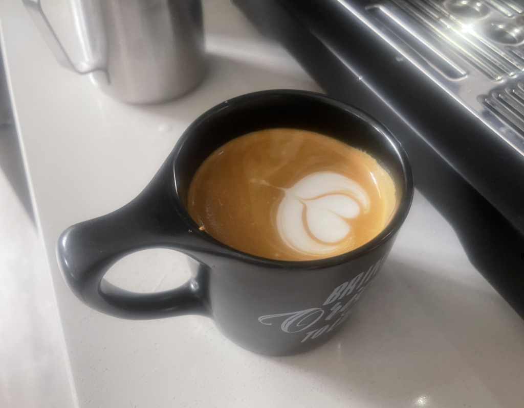 My breville oracle latte art